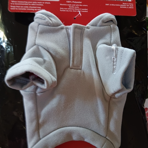 PET Sweatshirt Hoodie Sequin Gray Gnomes with Hats. NEW Adorable FA LA LA 🎶 🧙‍ - Picture 3 of 7